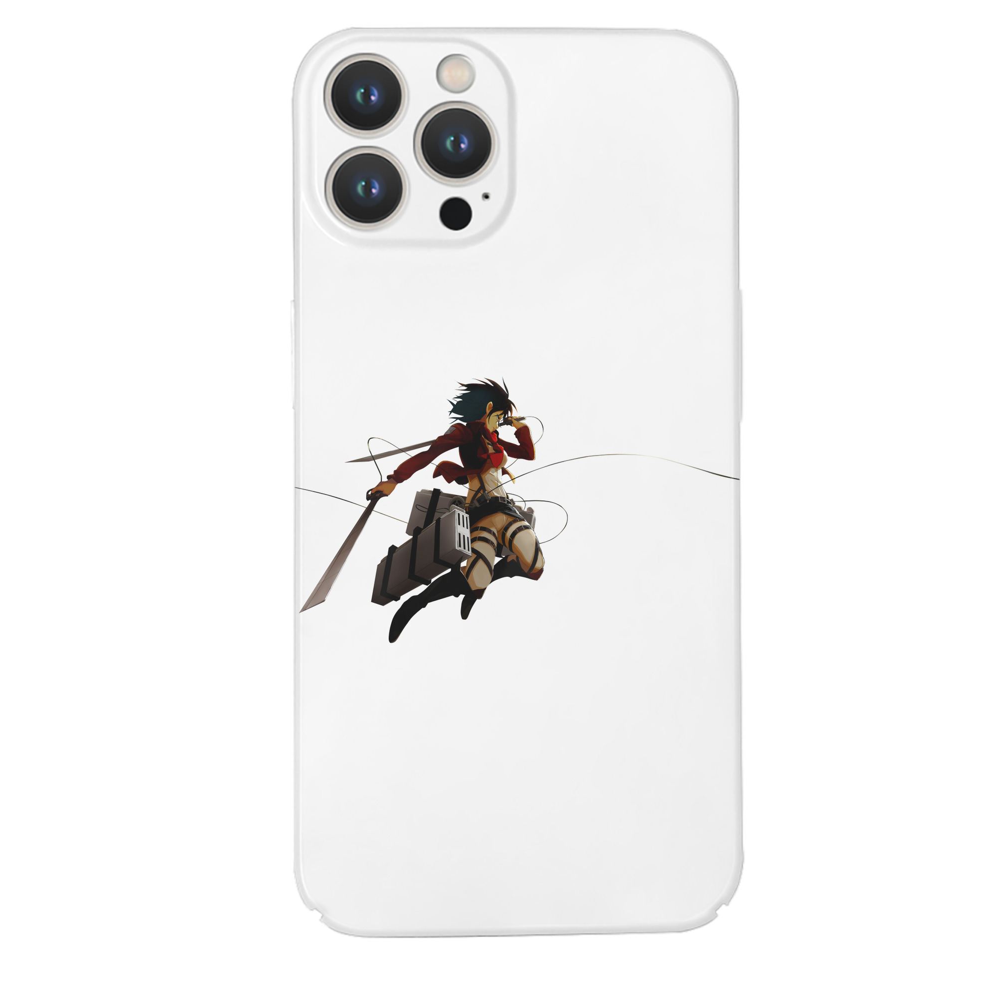 （画像用） 進撃の巨人 ミカサ·アッカーマン Attack on Titan Mikasa Ackerman 【iPhone 14シリーズ対応】ハードケース
